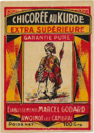 ETIQUETTE         NEUVE   CHICOREE  AU KURDE MARCEL GODARD AWOINGT   LEZ CAMBRAI - Cafés & Chicorées