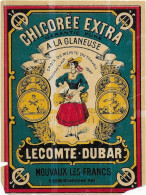 ETIQUETTE         NEUVE   CHICOREE     A LA GLANEUSE LECOMTE DUBAR MOUVAUX LES FRANCS - Coffees & Chicory