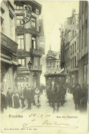 Bruxelles. Rue Des Chapeliers. Tram. Tramway Hippomobile. - Nahverkehr, Oberirdisch