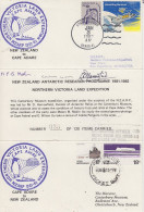 Ross Dependecy / USA Northern Victoria Land Expedition 1981/1982  / Cape Adare 3 Signatures (RT150) - Lettres & Documents