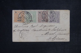 FUNCHAL - Enveloppe Pour La Belgique En 1907, Affranchissement Quadricolore - L 152424 - Funchal
