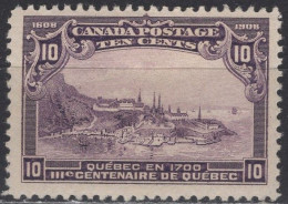 Canada - 10 C. - Quebec Anniversary - Mi 89 - 1908 - Neufs