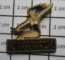 1015A Pin's Pins / Beau Et Rare / ASSOCIATIONS / MAJORETTE TWIRLING  DAUPHIN'S CARLING - Associations