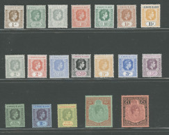 1938-51 Leeward Islands - Stanley Gibbons N. 95-114 - 19 Valori - Serie Completa - MNH** - Andere & Zonder Classificatie