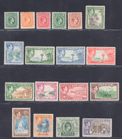 1938-52 JAMAICA - Stanley Gibbons N. 121-133a - Serie 18 Valori - MNH** - Autres & Non Classés