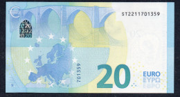 EURO 20  ITALIA  ST S029  "21"  LAGARDE  UNC - 20 Euro