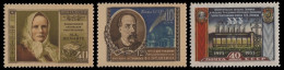 Russia / Sowjetunion 1956 - Mi-Nr. 1894, 1895 & 1897 A ** - MNH - 3 Ausgaben - Neufs