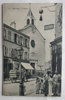 CARTE POSTALE CPA 92 MALAKOFF L'EGLISE P Marmuse 1 Boulangerie Coiffeur Chariot Laiterie - Malakoff