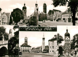 73308992 Erding Schoener Turm Lange Zeile Bruecke Schrannenplatz Erding - Erding