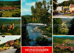73305293 Helmarshausen Teilansichten Diemelpartie Burgruine Panorama Helmarshaus - Bad Karlshafen