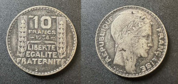 10 Francs Turin 1934 - Argent - Réf, M 12 - 10 Francs