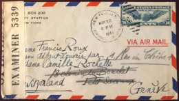 Etats-Unis, Divers PA Sur Enveloppe Censurée De New-York 22.5.1941 Pour La Suisse - (B2704) - Poststempel