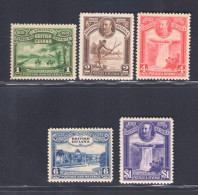 1931 British Guiana - Stanley Gibbons N. 283/87 - MH* - Andere & Zonder Classificatie