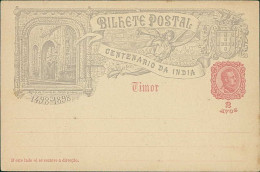 EAST TIMOR - BILHETE POSTAL - IGREJA / LISBOA -  CENTENARIO DA INDIA 1498-1898 - PRINTED STAMP - TIMOR 2 AVOS (18352) - Timor Orientale