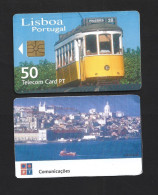 Carris Lisbon Railway PT Card. Telecom In The City Of Lisbon. Alfama. Carris Lissabon Railway PT Card. Telekommunikation - Eisenbahnen