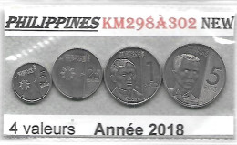 PHILIPPINES  Nouvelles Frappes  Année 2018      5, 25 Sentimo & 1, 5 Piso Neuf. - Philippines