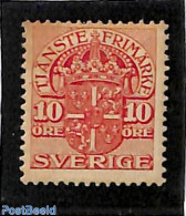 Sweden 1910 On Service 10o, Stamp Out Of Set, Unused (hinged) - Autres & Non Classés