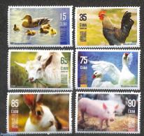 Cuba 2019 Farm Animals 6v, Mint NH, Nature - Cattle - Neufs