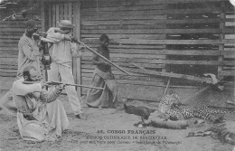 CONGO BRAZZAVILLE  SAINT-LOUIS DE L'OUBANGUI - Chasseurs, Tigre Et Chèvres  (Scan R/V) N° 76 \MP7124 - Brazzaville