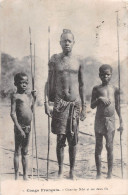 CONGO BRAZZAVILLE Guerrier Ndri Et Ses Deux Fils  (Scan R/V) N° 35 \MP7126 - Brazzaville