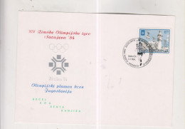 YUGOSLAVIA,1984 KANJIZA OLYMPIC GAMES SARAJEVO Nice Postcard - Brieven En Documenten