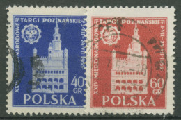 Polen 1955 Messe Posen Rathaus 915/16 Gestempelt - Gebruikt