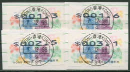 Hongkong 1998 Blüten Schriftzeichen ATM 14 S1 Gestempelt, Briefstücke - Distributori