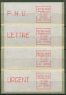 Frankreich ATM 1981 Weiß. Papier 1,60/2,00/3,10/4,90 ATM 3.3.1 Zb ZS4 Postfrisch - 1985 Carta « Carrier »