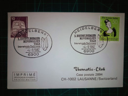 ALLEMAGNE (DDR); Enveloppe Commémorative Du "Thematic-CLub" Avec Cachet Spécial Et Timbre-poste Coloré. Années 1980. - 1981-1990