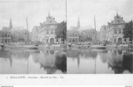 CPA Hollande-Haarlem-Marché Aux Blés-1-Carte Stéréoscopique          L2438 - Haarlem