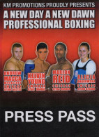 Kelvin Young Swindon Boxers 4x Boxing Night Press Pass - Boxsport