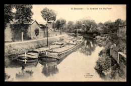 59 - JEUMONT - LA SAMBRE VUE DU PONT - PENICHES - Jeumont