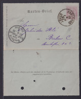 Österreich Ganzsache Karlsbad Karlovy Vary Böhmen Tschechien Kartenbrief 5h - Briefe U. Dokumente