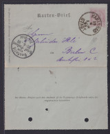 Österreich Ganzsache Karlsbad Karlovy Vary Böhmen Tschechien Kartenbrief 5h - Covers & Documents