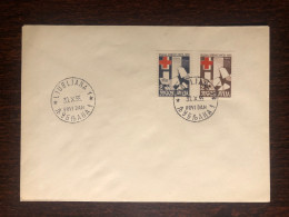 YUGOSLAVIA FDC COVER 1955 YEAR RED CROSS HEALTH MEDICINE STAMPS - FDC