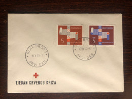 YUGOSLAVIA FDC COVER 1962 YEAR RED CROSS HEALTH MEDICINE STAMPS - FDC