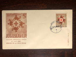 YUGOSLAVIA FDC COVER 1965 YEAR RED CROSS HEALTH MEDICINE STAMPS - FDC