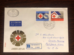 YUGOSLAVIA FDC COVER 1973 YEAR RED CROSS HEALTH MEDICINE STAMPS - FDC