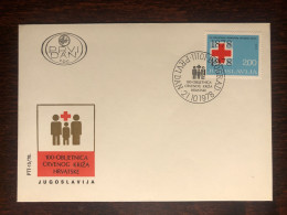 YUGOSLAVIA FDC COVER 1978 YEAR RED CROSS HEALTH MEDICINE STAMPS - FDC