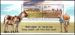 India 2013 Indian Wild Ass, Animal,Kiang: Ladakh And Ghor Khar: Kutch, IUCN, MS Sheet, MNH (**) Ine Indien - Unused Stamps