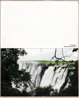 08019 ● VICTORIA FALLS ZAMBIA Chute Zambie Carte Lettre 165x200mm  - Zambie