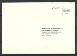 FINLAND 1996 Merita Pankki Bank Official Cover ("Merita Will Pay Postage") - Covers & Documents