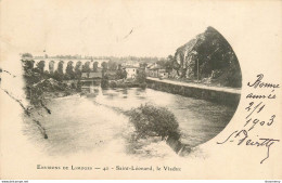 CPA Environs De Limoges-Saint Léonard,le Viaduc-Timbre     L1568 - Saint Laurent Sur Gorre