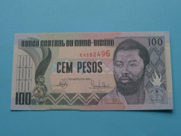 100 (Cem) Pesos (BB341250) 1990 > Banco Central Da Guiné-Bissau ( For Grade, Please See Photo ) UNC ! - Guinea-Bissau