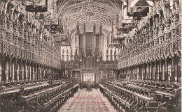 ROYAUME-UNI - Angleterre - Windsor Castle - St. George's Chapel - Choir West - Carte Postale Ancienne - Windsor Castle