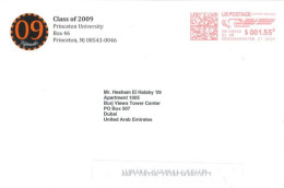 UNITED STATES - 2024 - POSTAL FRANKING MACHINE COVER, TO DUBAI . - Covers & Documents