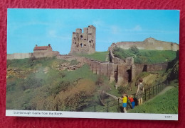 TARJETA POSTAL POST CARD UNITED KINGDOM UK ENGLAND SCARBOROUGH INGLATERRA CASTLE FROM THE NORTH..CHÂTEAU CASTILLO... - Scarborough