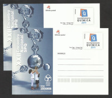 Portugal Entier Postal VARIETÉ CODE À BARRES Année Int. De La Chimie 2011 Stationery Chemistry Int. Year VARIETY BARCODE - Entiers Postaux