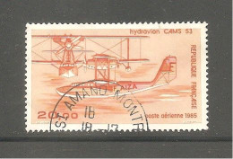 FRANCE -1987. Hydravion CAM 53. Y&T PA N°58B - 20f.orange. Oblitéré. Impression Fine. Papier Couché Azurant. - 1960-.... Used