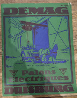 Catalogue DEMAG DUISBURG Palans Electrique Henry HAMELLE Paris - 1950 - ...